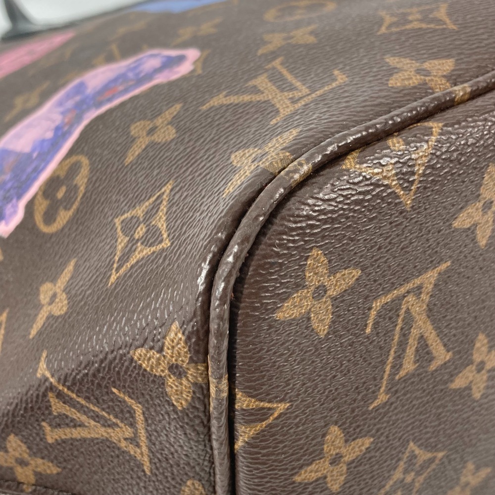 LOUIS VUITTON Authentic Black Monogram Canvas Neverfull MM Shoulder Bag - Picture 7 of 16